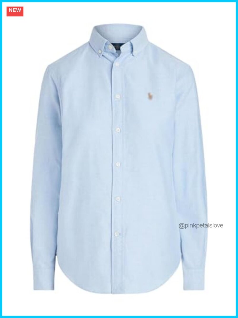 Women's Oxford Cotton Button-Down Long Sleeve Shirt Classic Fit